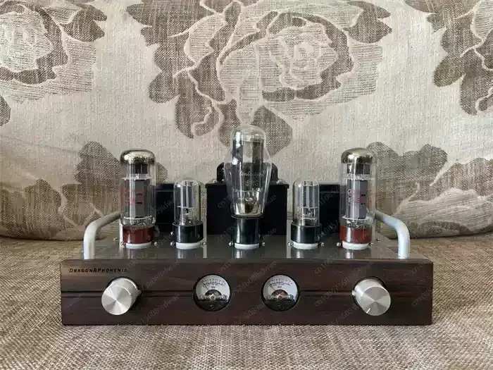 6H8C EL34 hand-built luxury high-end tube power amplifier, output power: 6.5W+6.5W, frequency response: 20hz-20khz