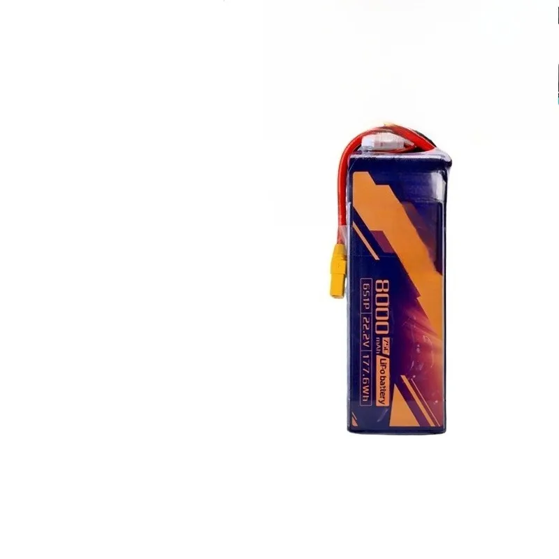 New 75C 8000mAh 2/3/4/6S Modle High-Discharge LiPo Battery for FPV Racing Drones, Aerial Photography UAVs with XT60/XT90-S Plug