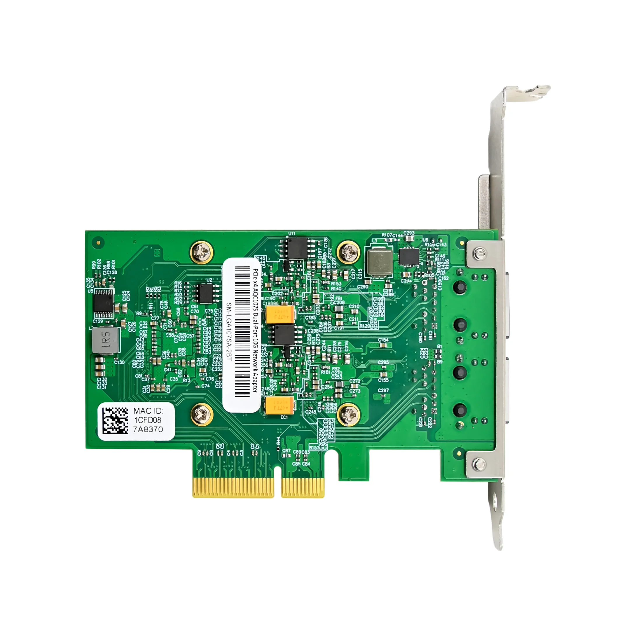 SUNWEIT ST7358 PCI Express x4 AQ107S-T2 10GbE placa Ethernet RJ45 de porta única chipset AQtion