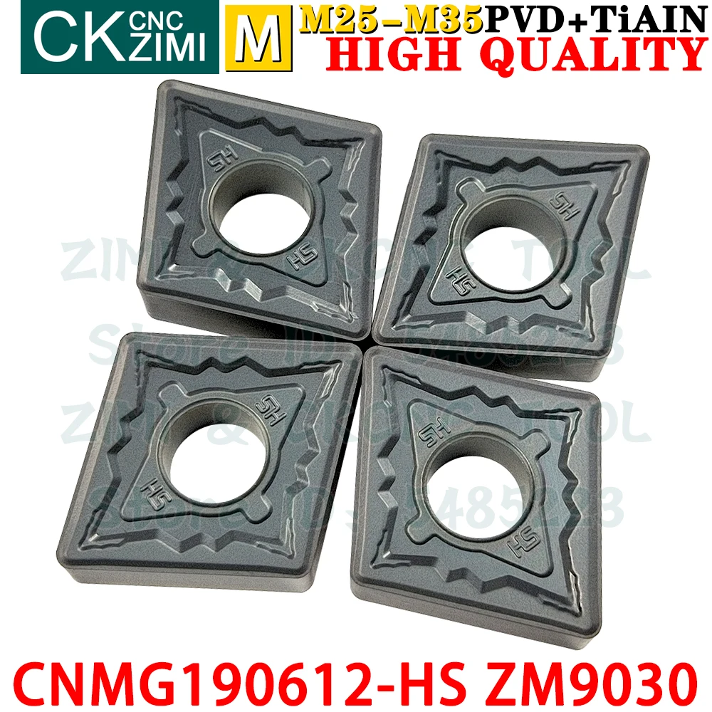 CNMG190612-HS ZM9030 CNMG 190612 HS ZM9030 Carbide Inserts External Turning Inserts Tools CNC metal lathe Turning cutter tools