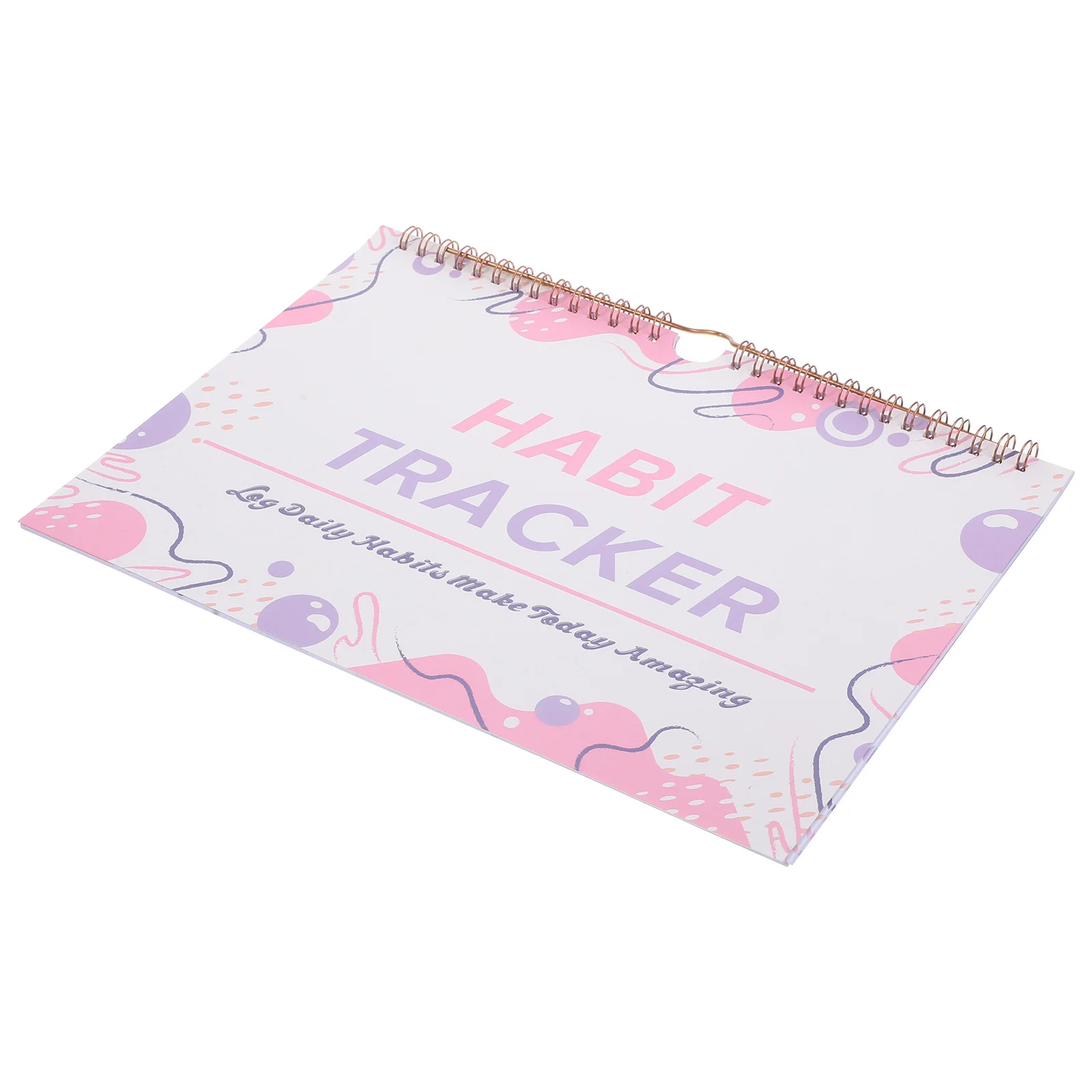 Planner per tracker di abitudini a spirale Pratico diario per tracker di obiettivi mensili di piccole dimensioni Agenda giornaliera senza data Calendario Diario delle abitudini