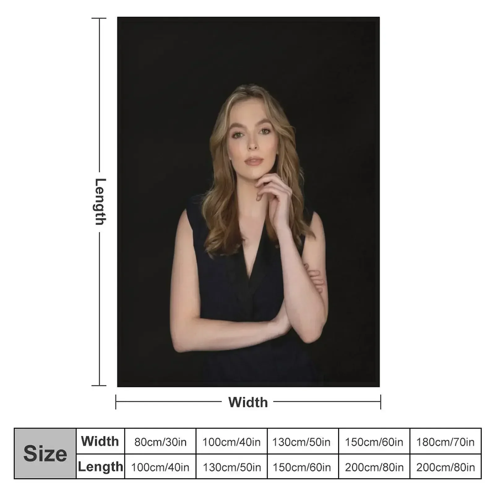 Jodie Comer manta decorativa sofá mantas para sofás mantas decorativas