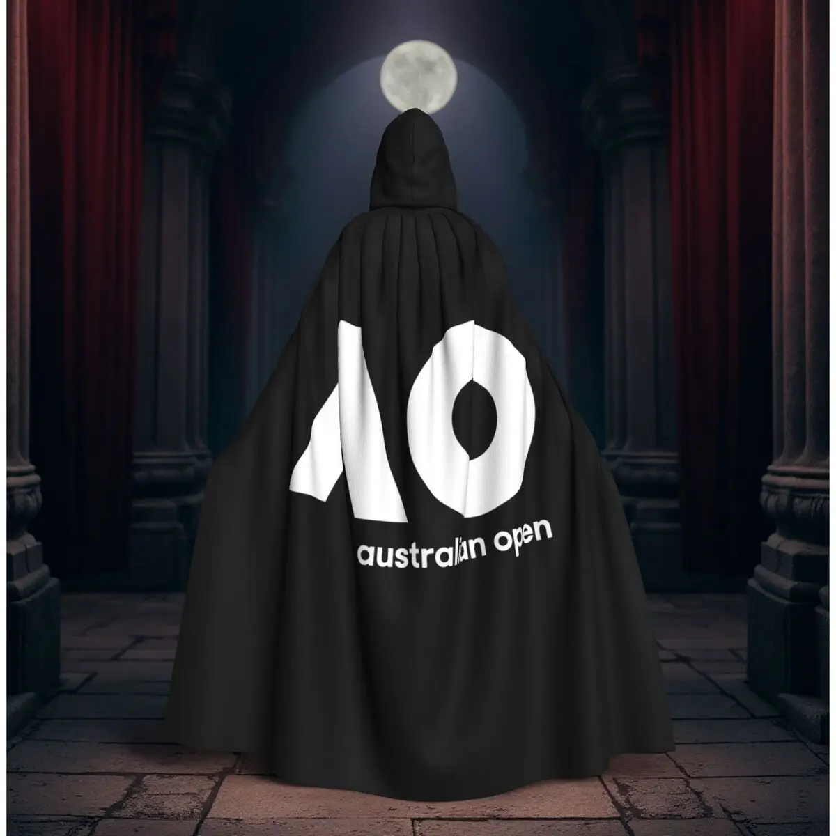 

Длинный плащ-накидка с капюшоном в стиле средневековой ведьмы для косплея, Хэллоуина, вечеринок, унисекс, для взрослых