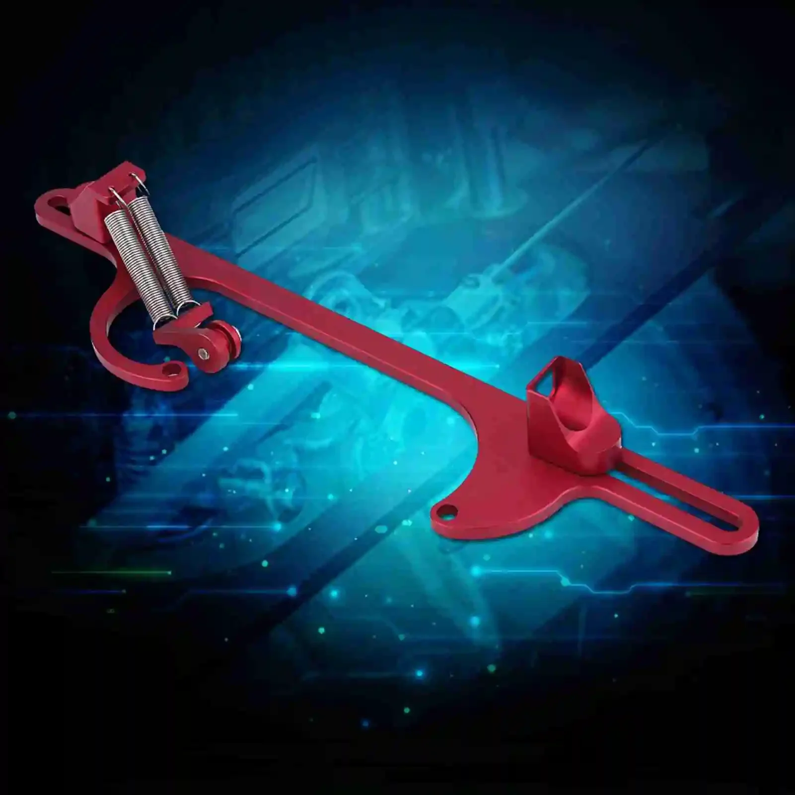 Billet Aluminium Gaszug Vergaserhalterung für Holley 4150 & 4160 Serie Vergaser Rot