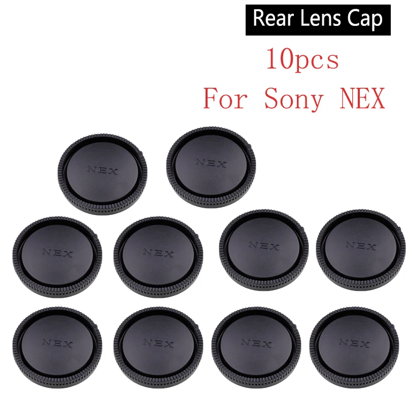 10 PCS Body Front  Rear Lens cap cover for Sony E-mount camera NEX A5000 a5100 A6000 a6300 a6500 A7 A7R A7II A7S a9 a7r3 A7r4