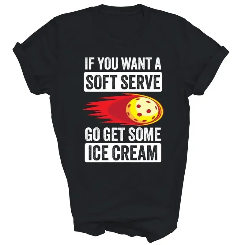 Pickleball Soft Serve Ice Cream Funny T Shirt