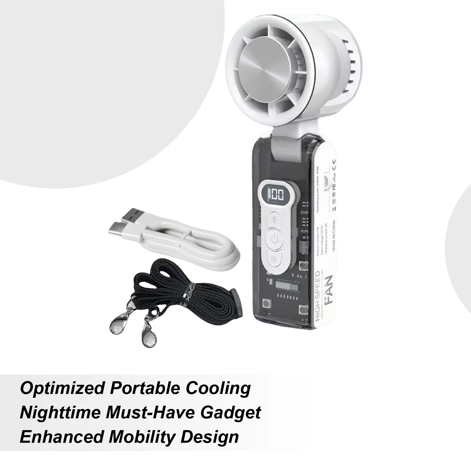 

Ручной вентилятор Ручные портативные вентиляторы с фонариком Охлаждающее безлопастное вентиляционное устройство для пляжа Взрослые Кемпинг Дети Отдых