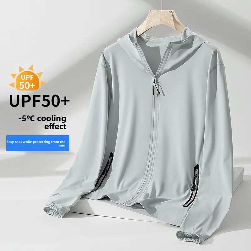 

Мужской летний тонкий дышащий легкий спортивный костюм для защиты от солнца UPF50 с охлаждающим эффектом