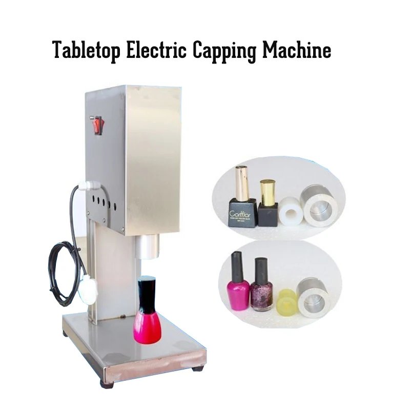 Electric Nail Polish Bottle Sealing Capping Machine Commercial Screw Cap Sealer Bottle Locking Machines