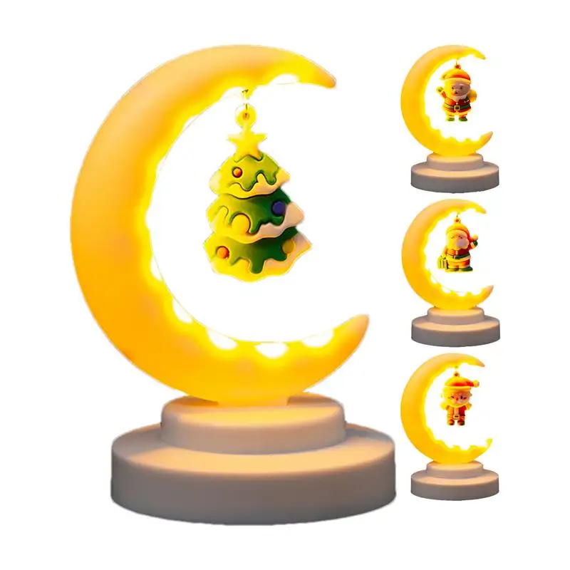 

Christmas Table Lamp Moon Night Light Decorative Christmas Light Battery Operated Festival Atmosphere Lights Christmas