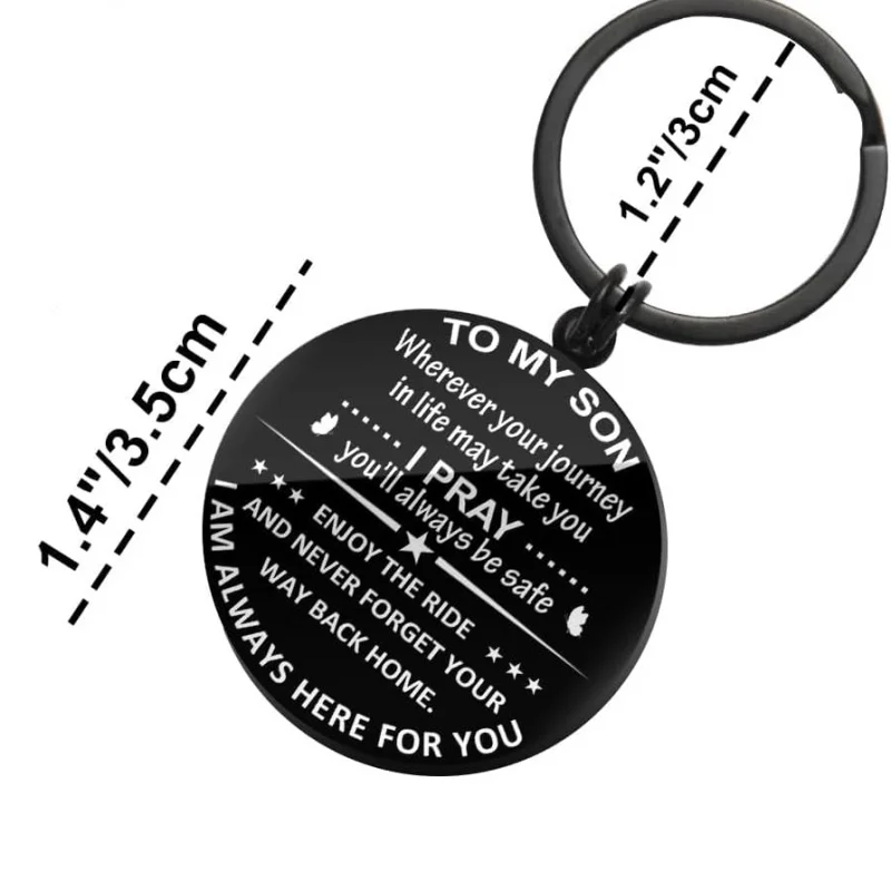 To My Son Keychain for Teens Young Men, Birthday Easter Graduation 2026 Gift, Unique Fun Llavero Para Hijo De Mamá
