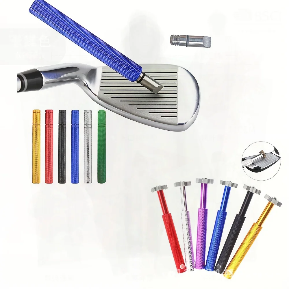 سكين تنظيف نادي الجولف من الفولاذ المقاوم للصدأ وفتحة من سبائك الألومنيوم وقلم شفاف باللون الأسود والأحمر والأزرق والأخضر والفضي والذهبي والأرجواني #2