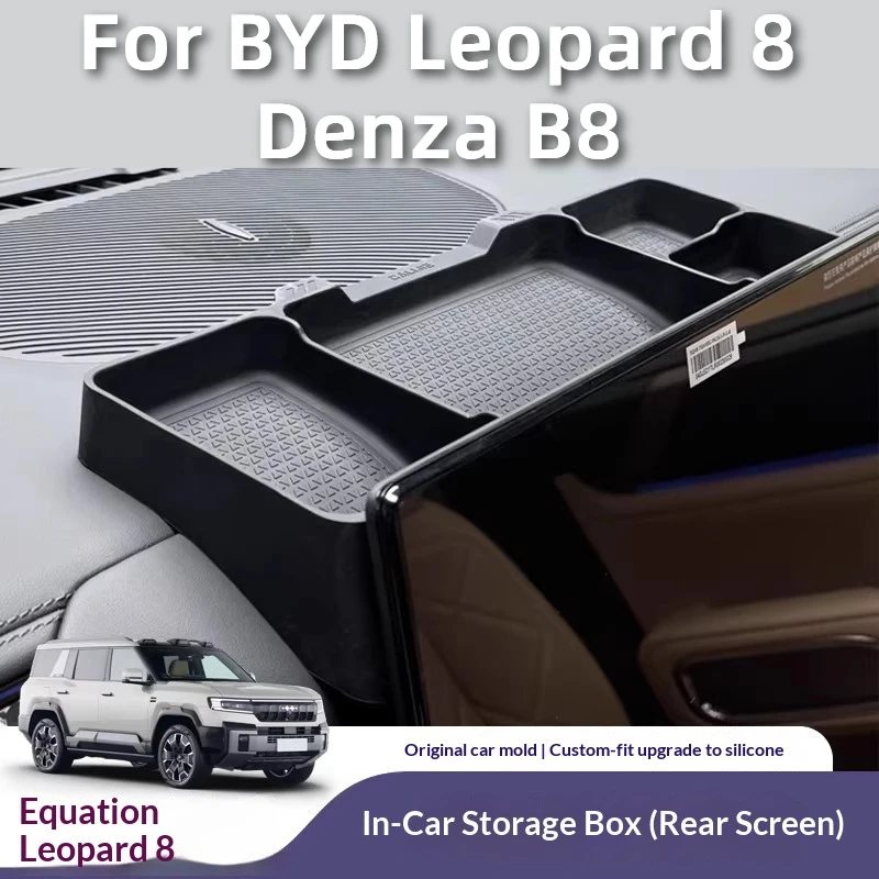 

For BYD Leopard 8 Denza B8 Center Screen Rear Storage Box Organizer Interior Accessories Practical Car Tissue Holder