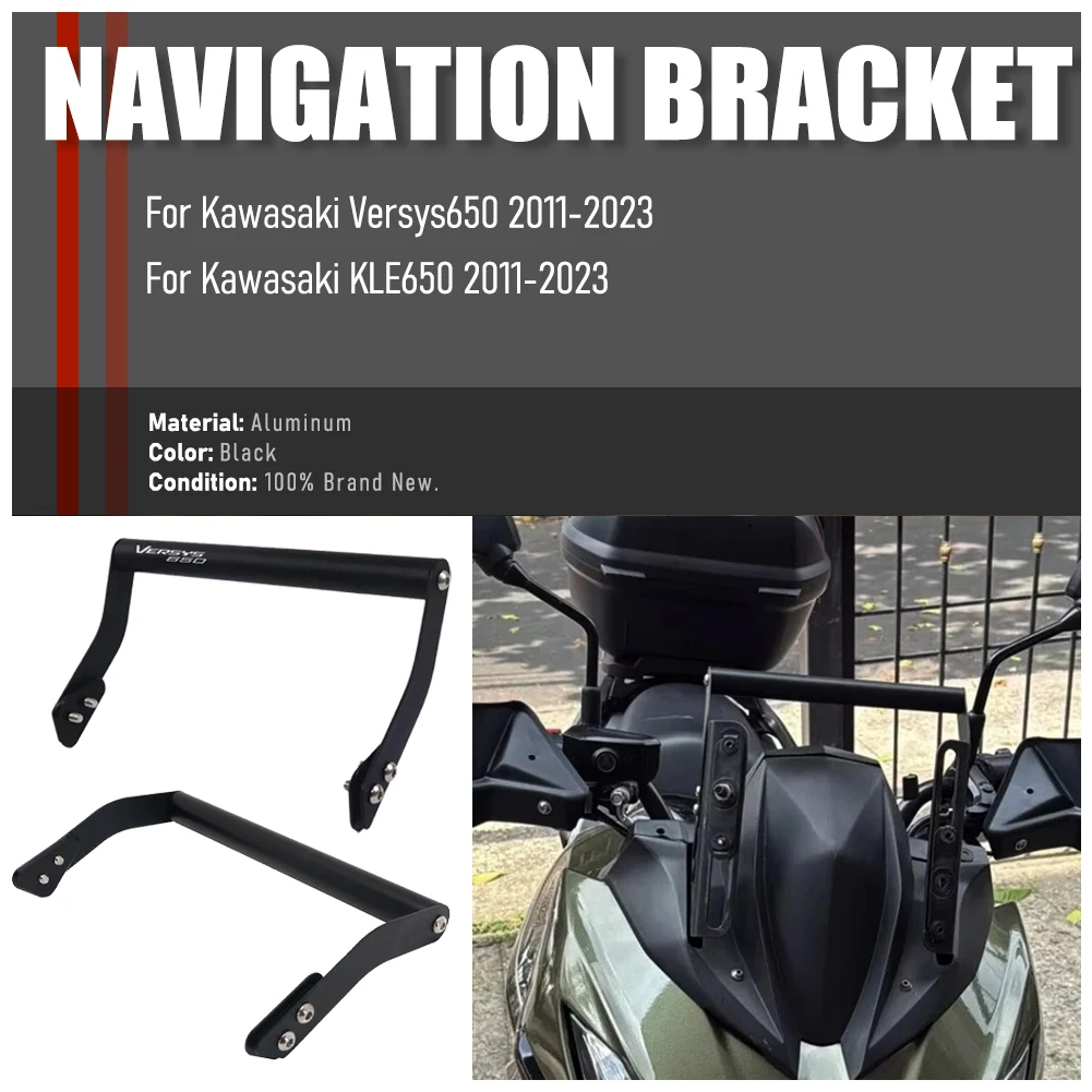 

Versys 650 2011-2023 Motorcycle Mobile Phone Holder Rechargeable Navigation Stand Accessories For Kawasaki Versys650 KLE650