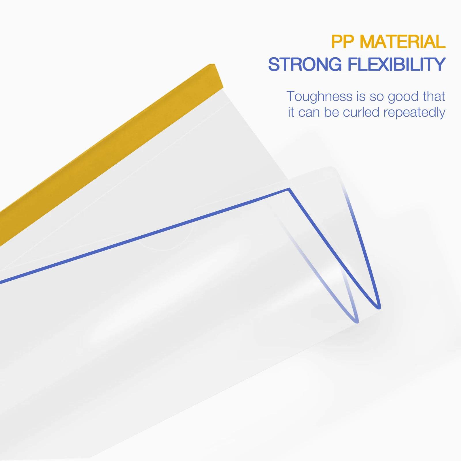 

10Pcs A4 Plastic File Draw Rod Folders Transparent Document Organizer Clamps for Papers Test Reports Resume Lever Holders