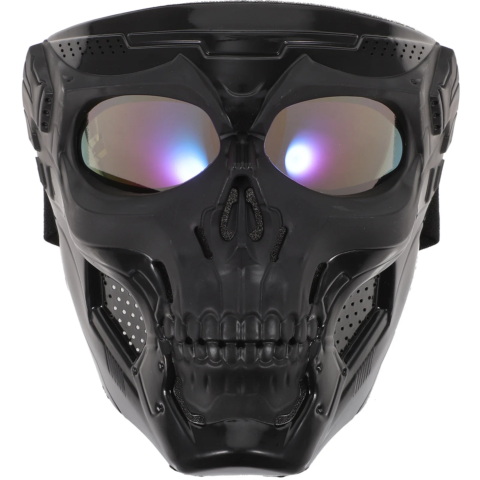 

1pcs Motorcycle Goggle Skull Mask Glasses Anti-Uv Impact Resistant For Riding Skiing Cycling Outdoor Sports Halloween Cosplay