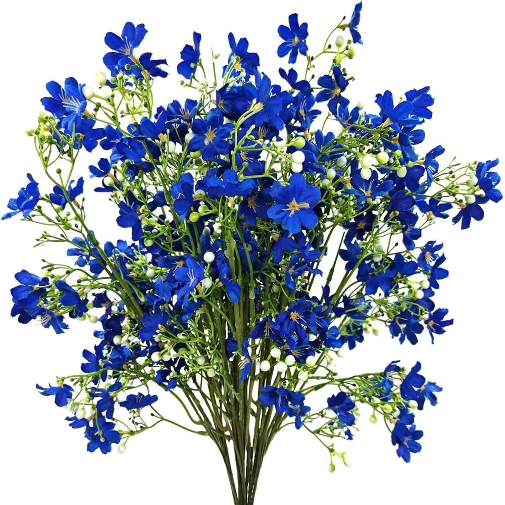 Seidenblumen mit langen Stielen, künstliche Blumen für hohe Vasen im Freien, künstlicher Schleierkrautstrauß, künstliche Blumen für Hochzeiten und Partydekoration – Detail 1
