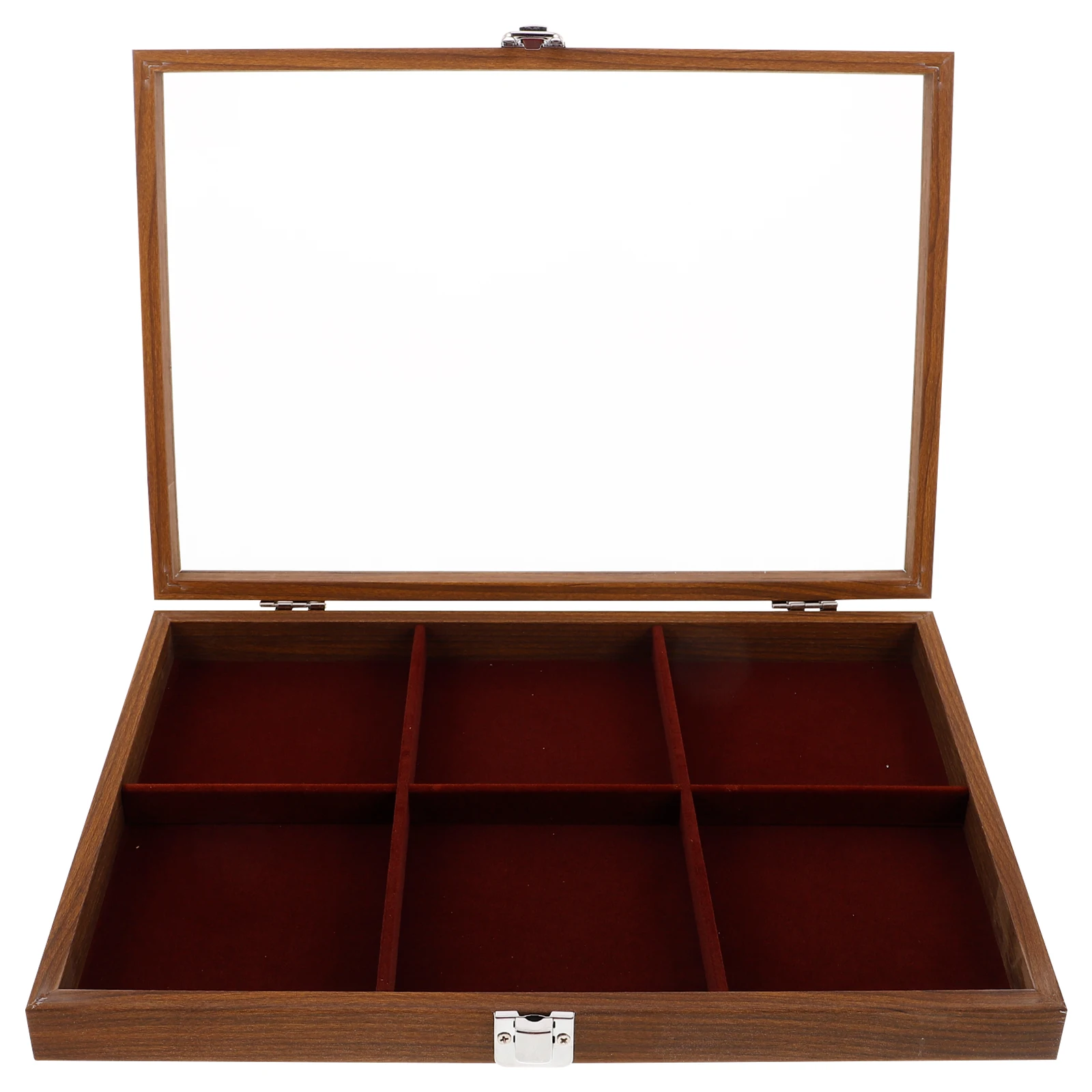 

Wooden Storage Box Necklace Boxes Collection Drawer Jewelry Display Case Holder