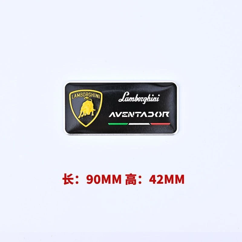 3D Sstereoscopic Modificate Aluminum Sticker Sports Car Metal Stickers For Lamborghini Urus Huracan Aventador Premium Accessory