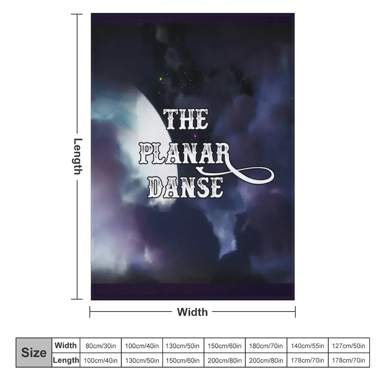 The Planar Danse Throw Blanket couch cozy soft plush fuzzy picnic outdoor blanket