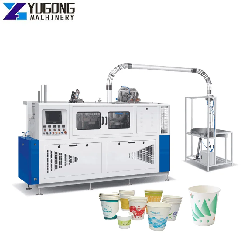 YG High Speed Automatic Produce Paper Coffee Cups Making Machine Eco-friendly Popular Low Price Paper Cup Machinery for Qatar