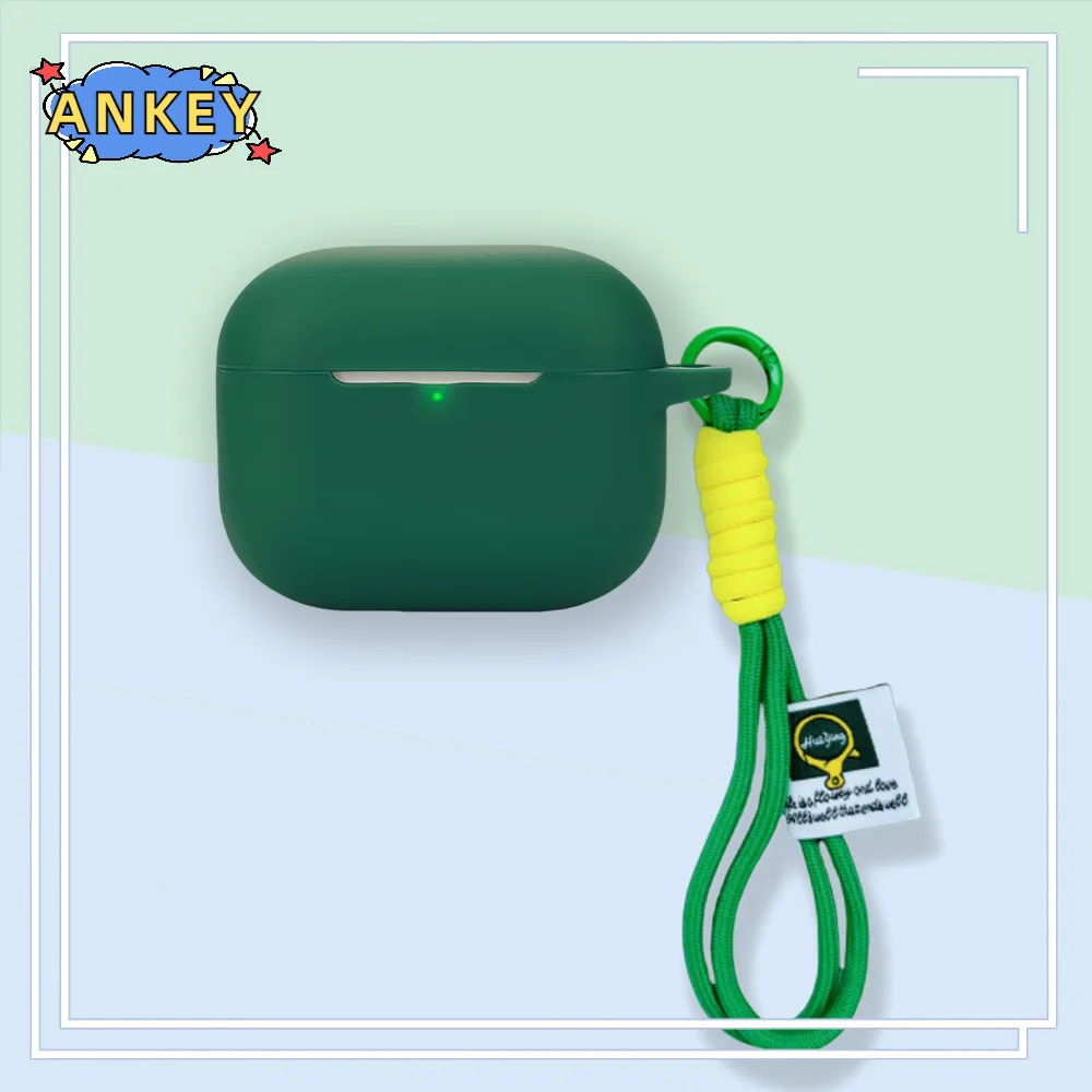 حافظة لهاتف هواوي FreeBuds SE 4 ANC مصنوعة من السيليكون الناعم ومحمولة ومقاومة للصدمات مع حبل حلقة تسلق