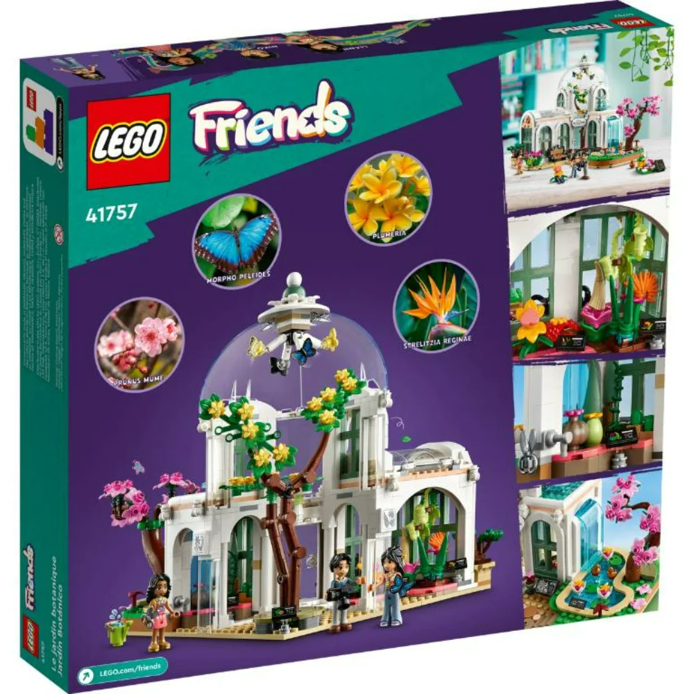 LEGO Friends Botanical Garden Inspired By Real Plants and Flowers Rotating Butterflies Gardening Accessories Birthday Gift 41757