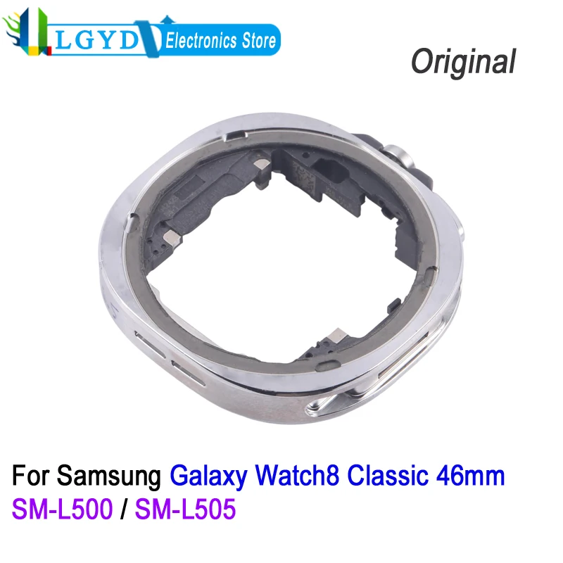 

Рамка для часов из нержавеющей стали для Samsung Galaxy Watch8 Classic 46 мм SM-L500/SM-L505, запасная часть для ремонта
