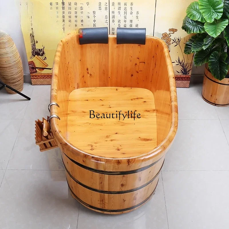 1**Cypress double couple bath bath bucket bathtub can be customized