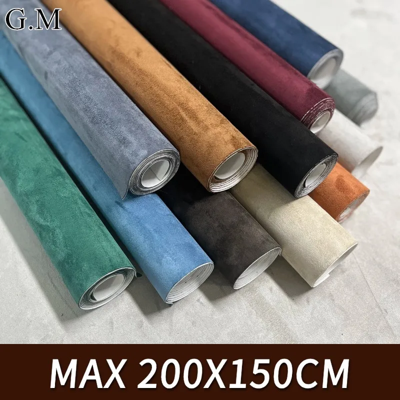 

Self-adhesive Suede Fabric,Adhesive Stretch Faux Leather for Car Interior Modification,Velvet Leather Repair Patches for Sofa