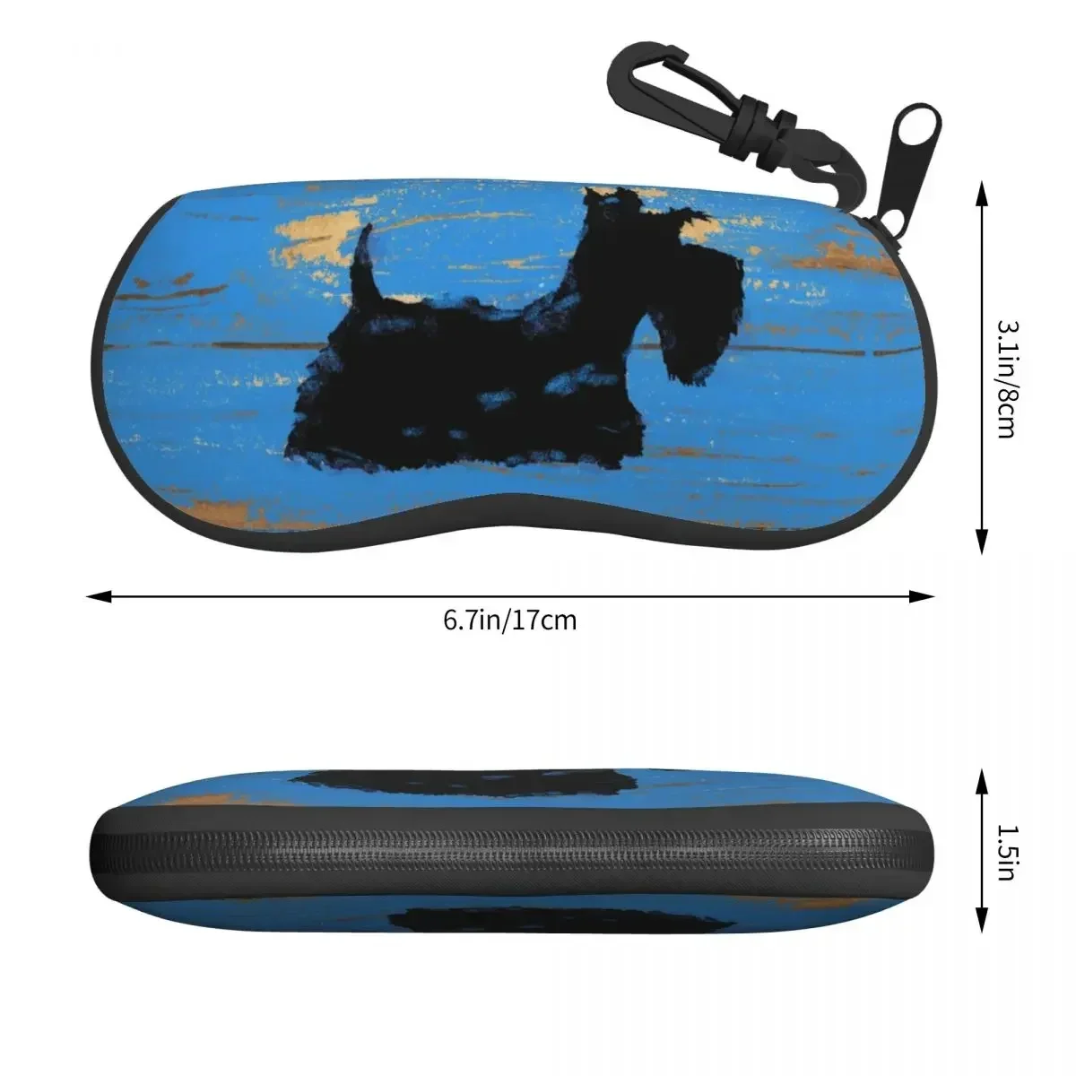 Custom Scottie Dog Glasses Case Cool Scottish Terrier Shell Eyeglasses Case Sunglasses Box