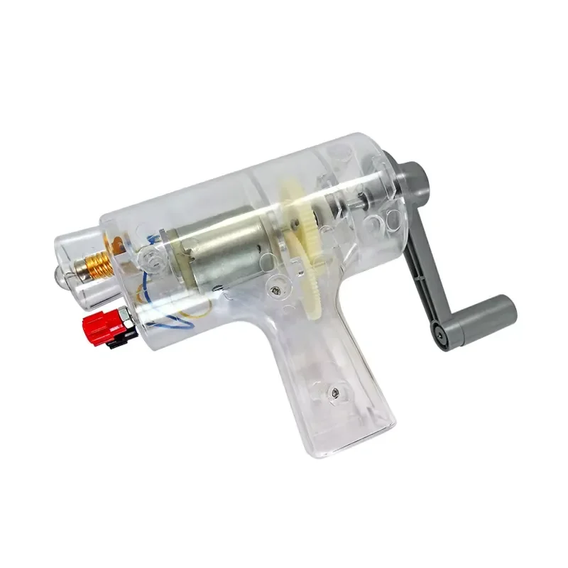 Miniature Hand Crank Generator Diy Portable Hand Generator for Physical Experiment Equipment