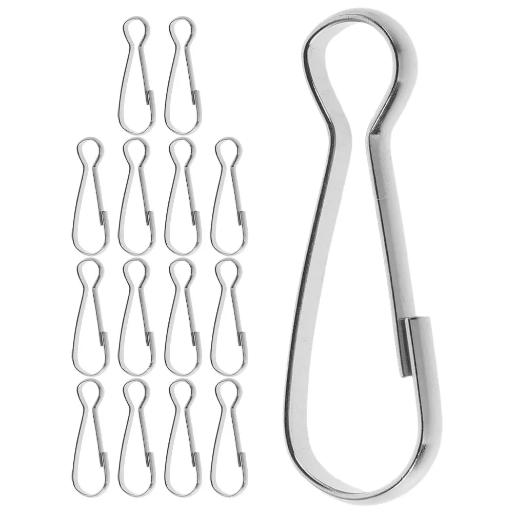 

15Pcs Flagpole Clips Attachment High Visibility Colors Quick Assembly Universal Compatibility Rust Resistant Flag Pole Retainer