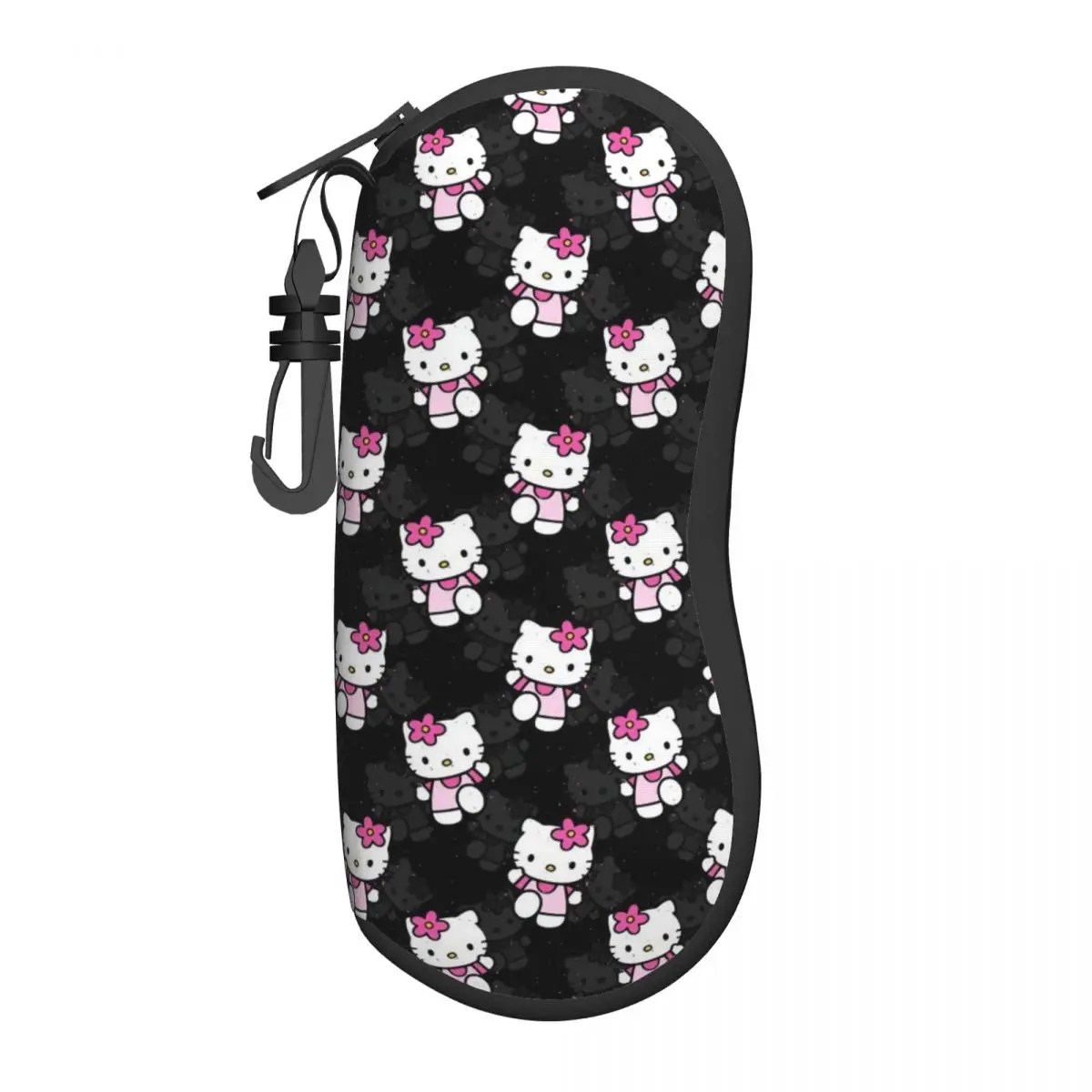 Hello Kitty Pattern Glasses Case Student Zipper Cute Cartoon Glasses Protector Office Glasses Box