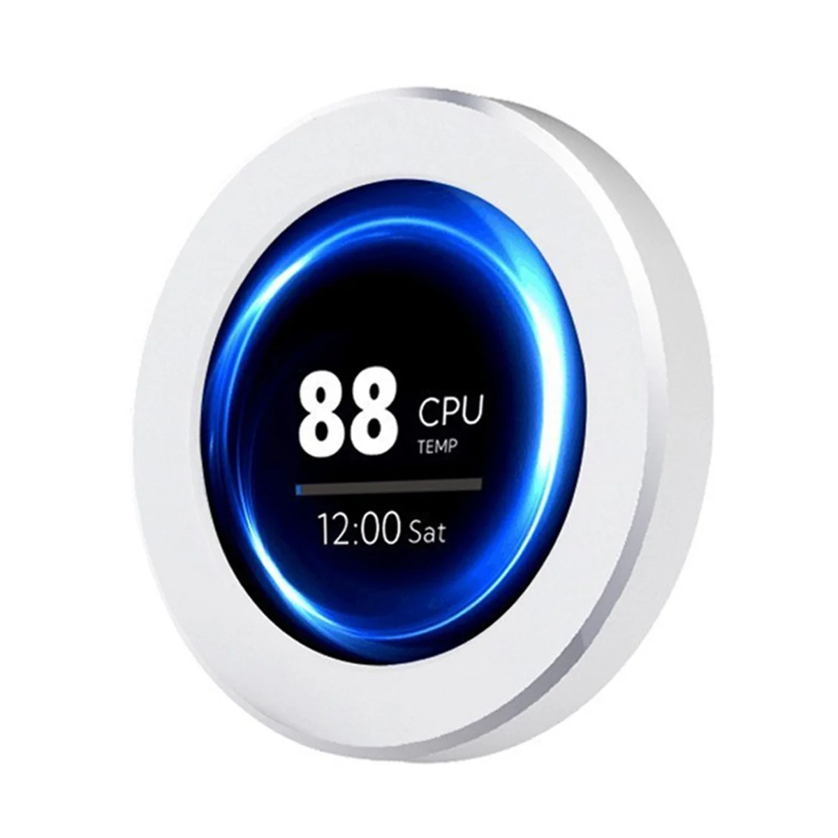 A49T 2.8 Inch IPS Secondary Screen USB Water-Cooled Screen 480x480 for CPU GPU RAM HDD Monitoring for Computer White