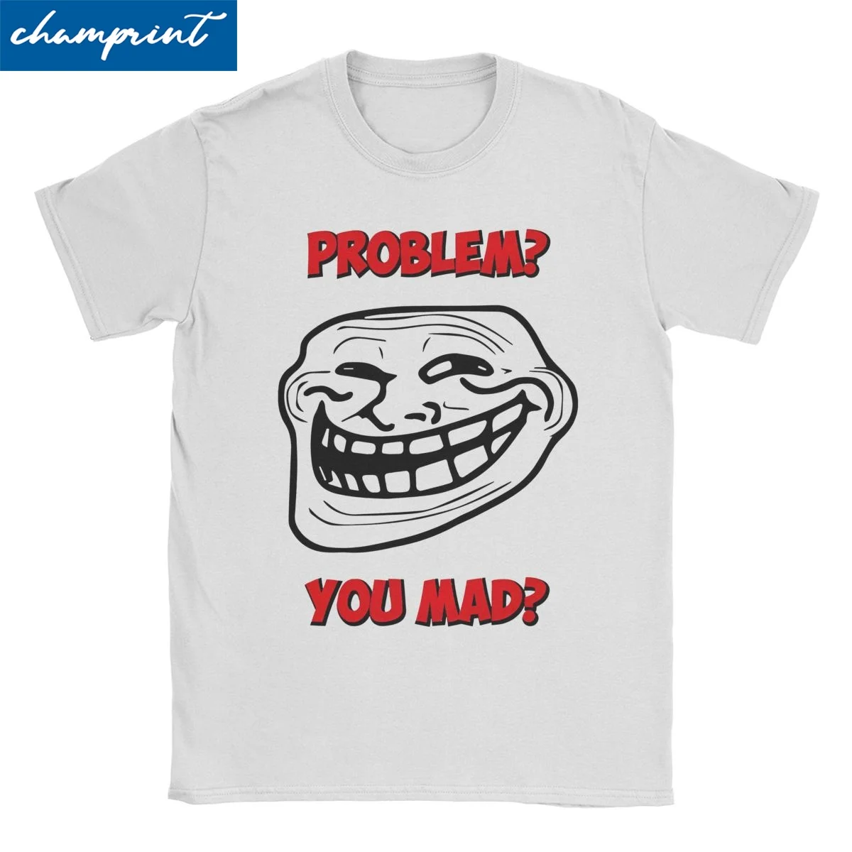 Футболка U Mad Bro с рисунком муравьиного троллака с лицом муравьиного троллака, мужские хлопковые футболки, футболка с круглым вырезом, одежда с короткими рукавами Футболка U Mad Bro с рисунком муравьиного троллака с лицом муравьиного троллака, мужские хлопковые футболки, футболка с круглым вырезом, одежда с короткими рукавами