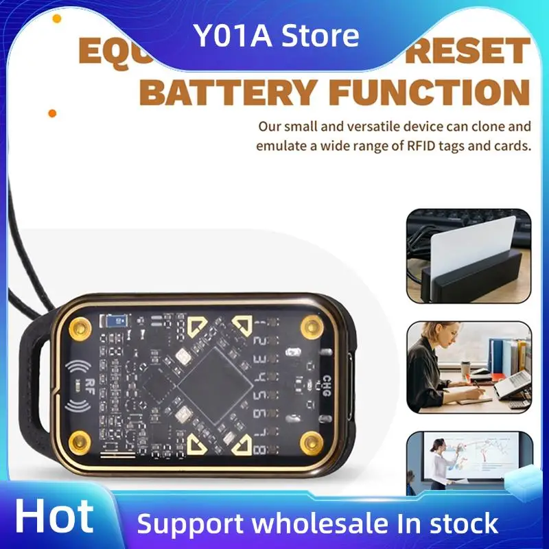 

Y01A Chameleon Ultra RFID Smart Chip Reader+UID Keychain Smart Card Emulator NFC Duplicator 125Khz 13.56Mhz ID IC Card Decode