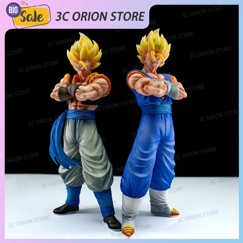 28cm Dragon Ball Z Vegito Gogeta Figure 2 Heads DBZ Anime Figures Super Saiyan Vegeto Figurine PVC Statue Collectible Model Toys