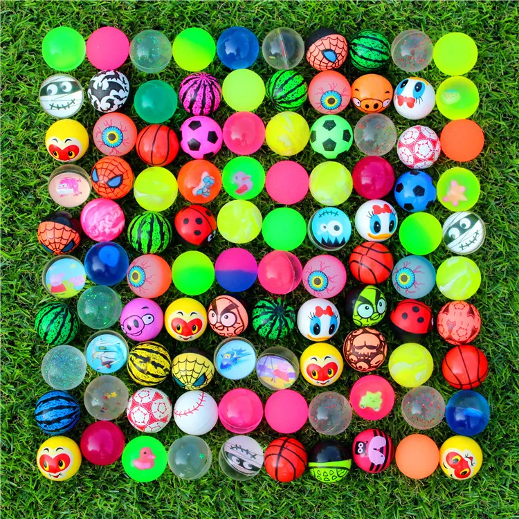 10-50Pcs Solid Bouncy Ball Toys Kids Birthday Party Favors Gifts for Guests Rubber Bouncing Ball Pinata Goody Bag Fillers Prizes
