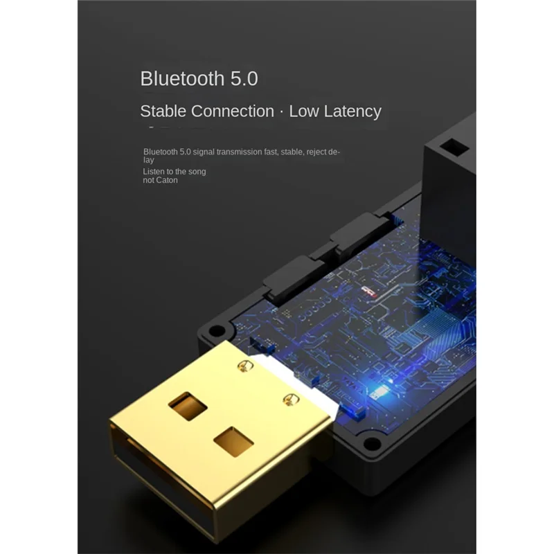 Y45A-USB Optical Bluetooth Audio Transmitter Dual Stream Multi-Point Wireless Adapter Low Latency Stereo For TV PC PS4/3