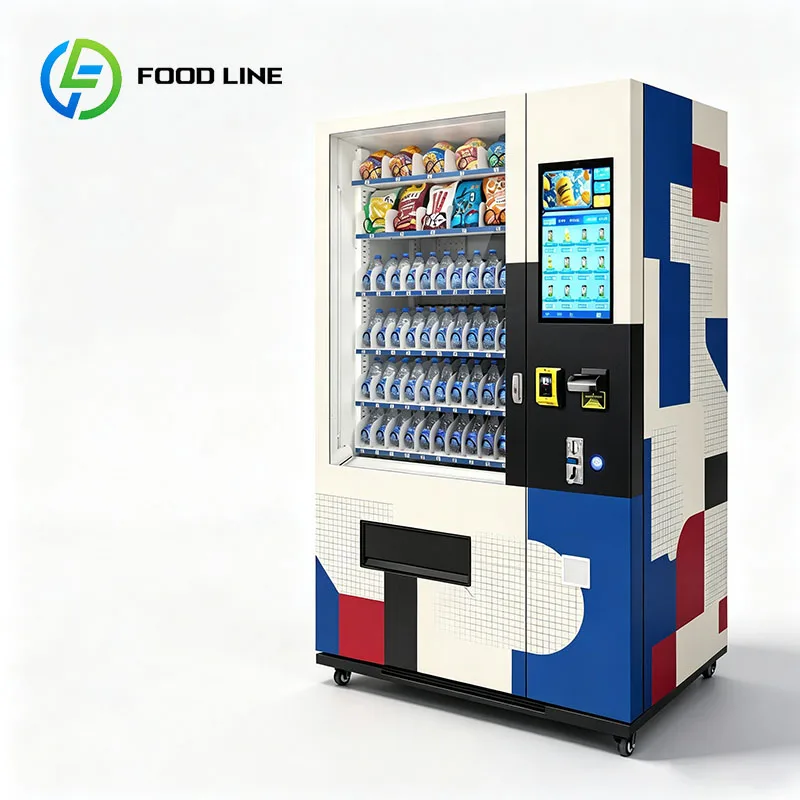 Combo Vending Machine Snack Drink Vending Machine Snack Vending Machine Chips Crackers Candy Bottled Drinks Customized