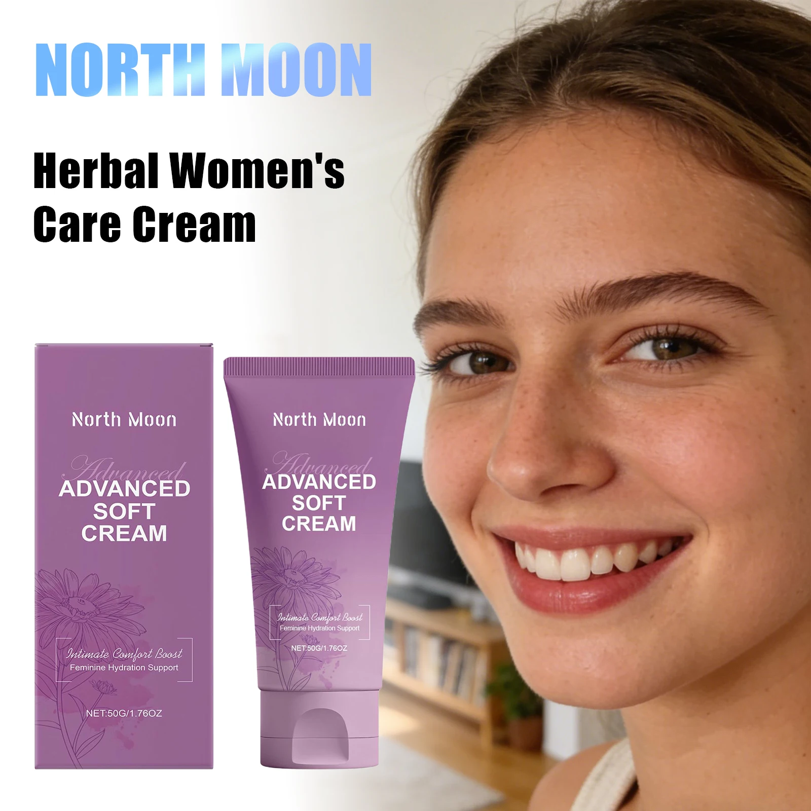 

North Moon Women Body Care Cream Relief Discomfort Soothing Skins Intimate Caring Easy Absorb Female Private Area Nursing Creams