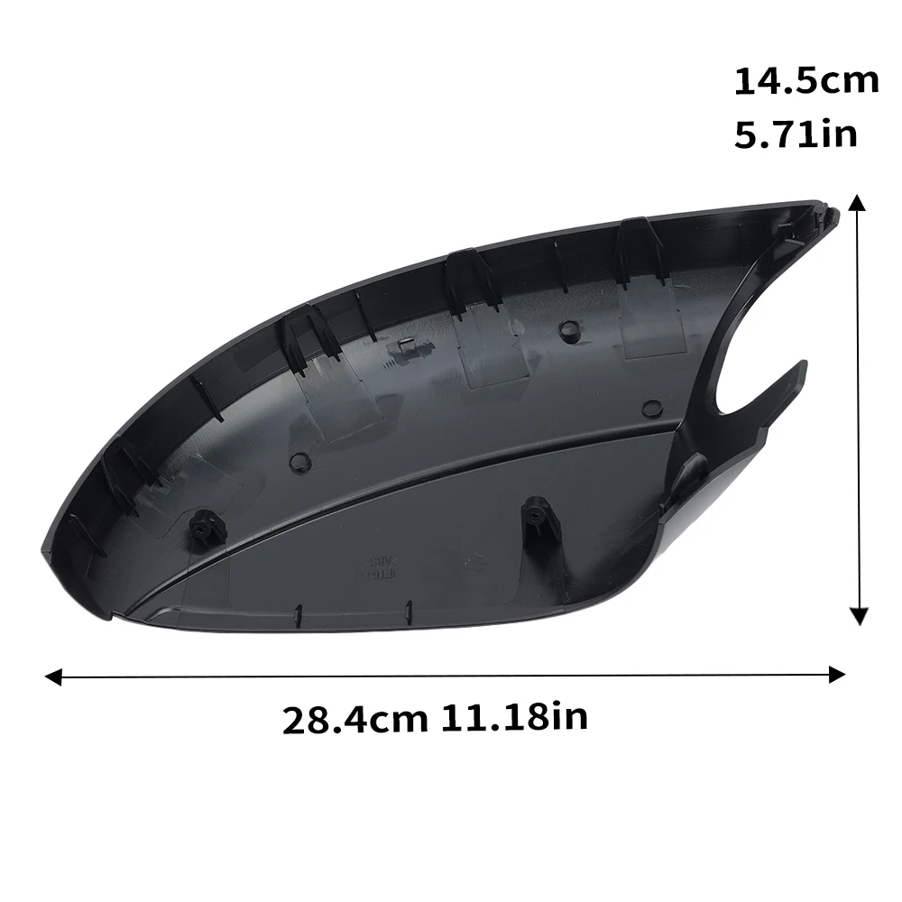 Door Mirror Lower Bottom Cap For VW T5 T6 TRANSPORTER Amarok 2010-2019 Texture Black With Buckle Side Mirror Lower Bottom Cover