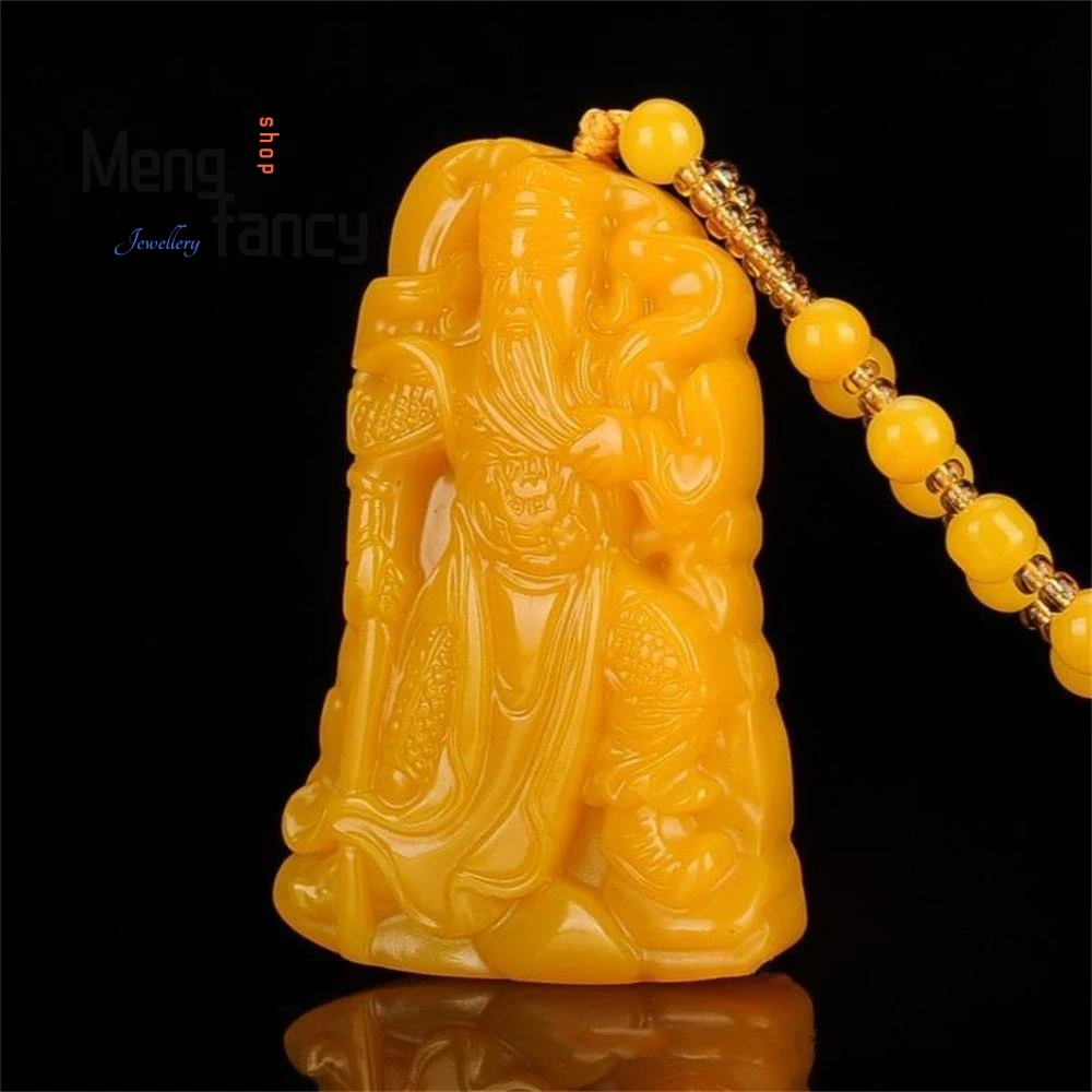 

Natural Yellow Dragon Jade Bagua Section High Guanyin Buddha Zodiac Dragon Pixiu Pendant National Style Popular Fashion Jewelry
