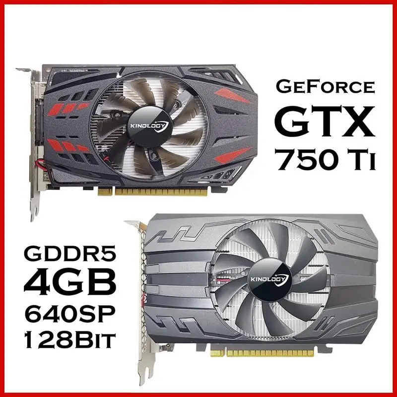 New! GTX 750 Ti 4GB Full New graphics card GDDR5 192bit 750Ti Video card 4gb placa de video gtx 750 ti 4GB