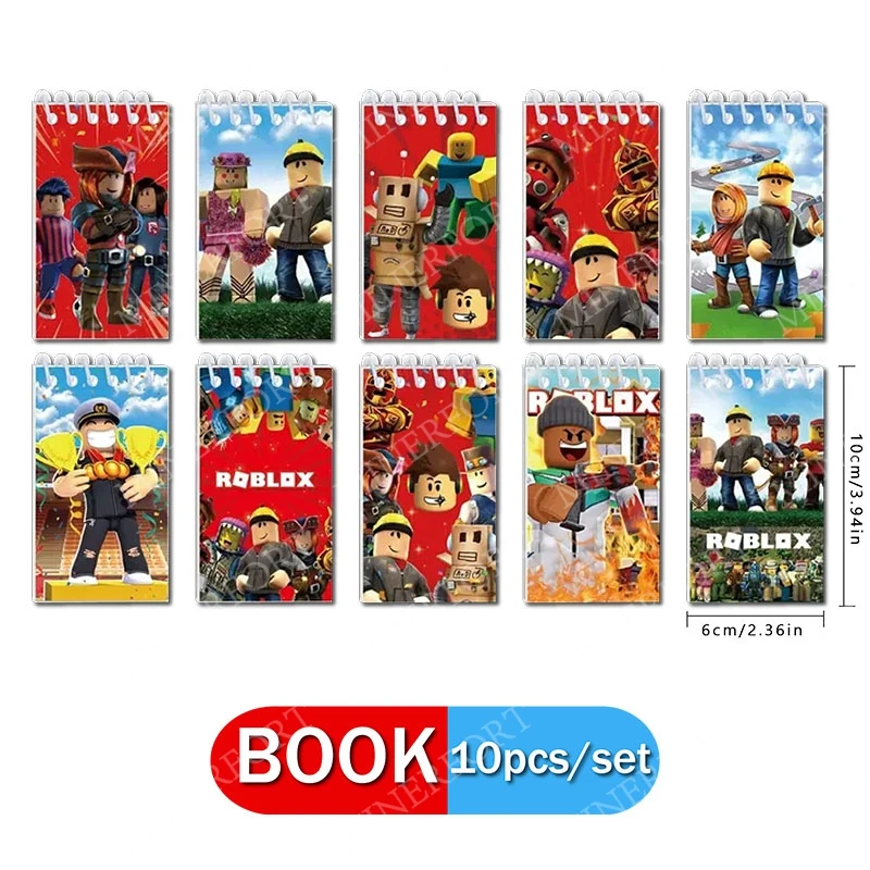 Roblox-Thema, Zeichentrickfigur, Notizbücher, Muster, Dekorieren, Schreibwaren, Studentenbedarf, Geschenke, Accessoires, tägliche Party – Detail 1