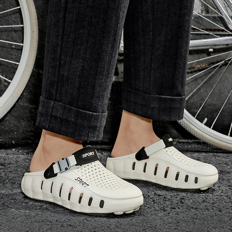 

Men's Fashion Slippers for Summer Soft Sole EVA Garden Shoes for Men Non-slip Beach Sandals Suitable for Outdoor Indoor