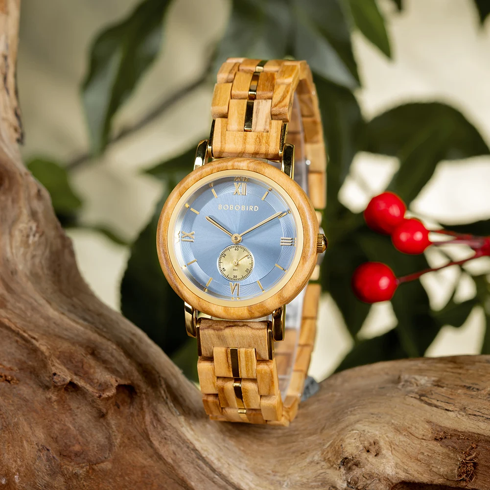 BOBO BIRD Wood Watch Women Quartz Wristwatch New Design Female Simple Fashion Watch Personalized Engraved Gift Box Reloj Mujer