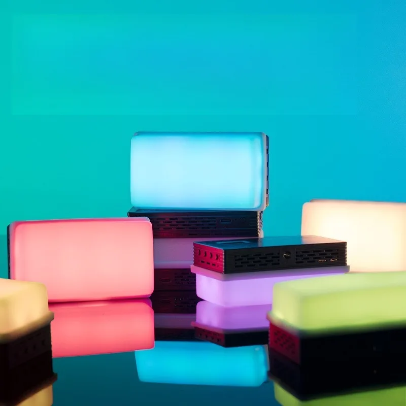 

5C fill light portable handheld RGB shake audio & video full color led photo small pocket light