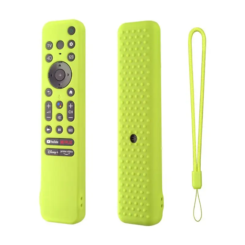 

TV Remote Control Cover Luminous Silicone Protective Case With Lanyard Shockproof And Anti-Slip Controller Cover For 4K 8K HD TV